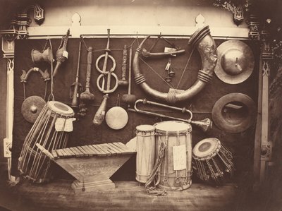 Still Life of Musical Instruments by Edmond Lebel